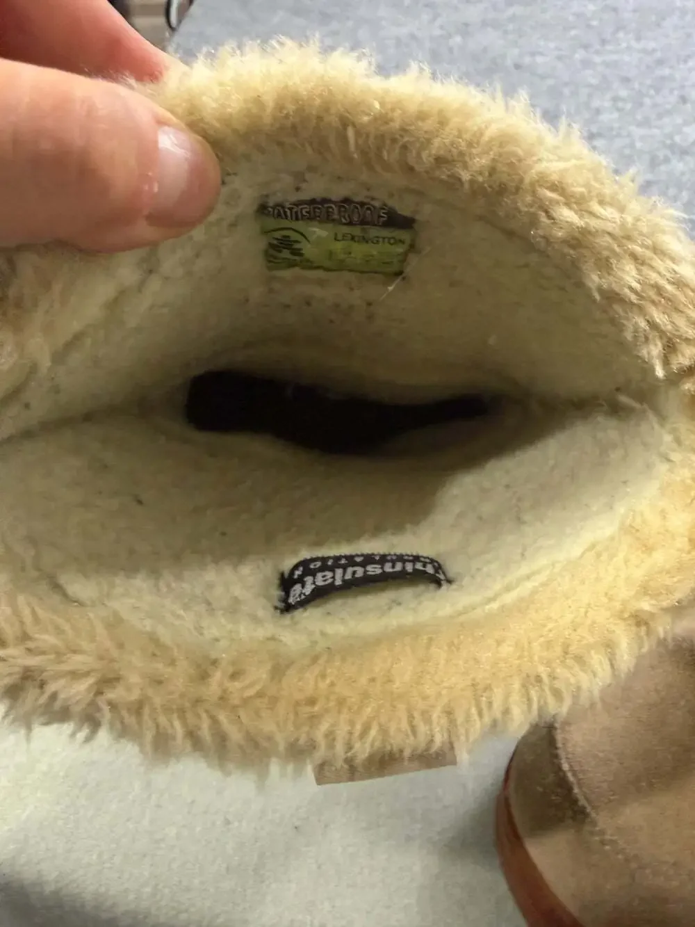 Kamik Size 9 Lexington Waterproof Suede Winter Snow Boots Thinsulate Fur Lined